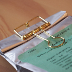 Pincette dorée / clip rabattable 2