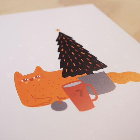 Carte & enveloppe: chat