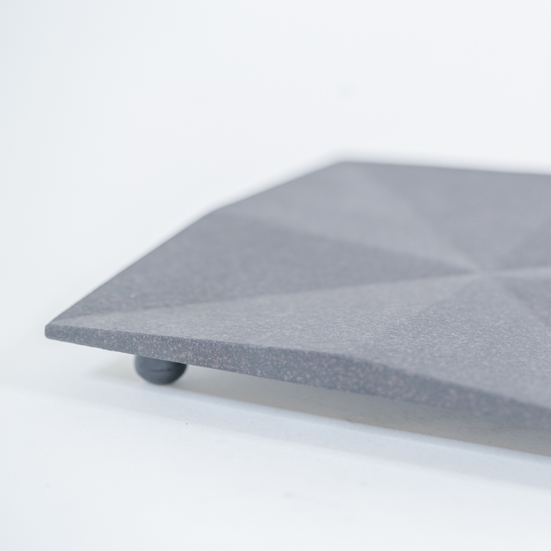 WAZUQU TRIVET  carré L - BRUN FONCÉ