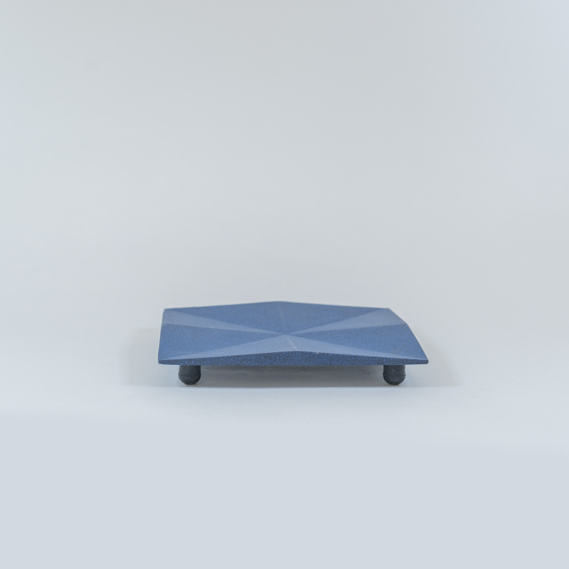 WAZUQU TRIVET  carré L - BLEU