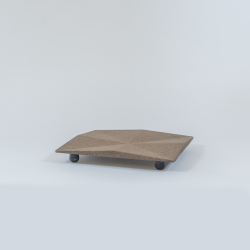 WAZUQU TRIVET  carré L - JAUNE 2