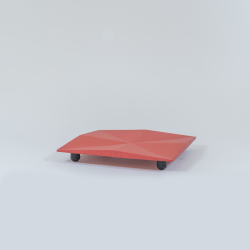 WAZUQU TRIVET  carré L - ROUGE JAPON 2