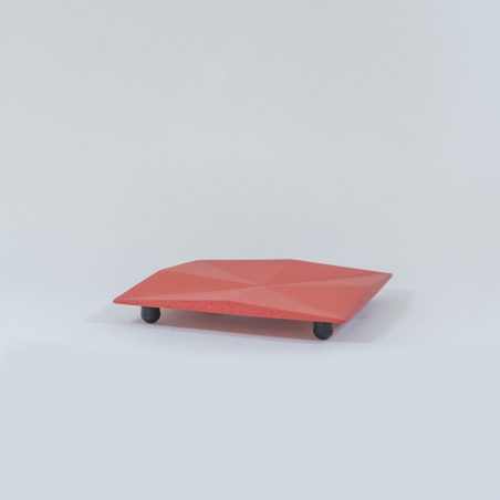 WAZUQU TRIVET  carré L - ROUGE JAPON