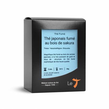 Thé japonais fumé au bois de sakura