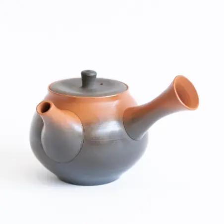 Chashaku -Théière Japonaise gris - orange 2.5dl