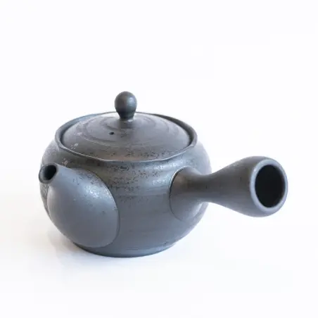 Kyusu -Théière Japonaise grise décor chat 3dl