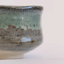 Bol à Matcha - Chawan japonais bleu-vert fait main diamètre 11.5cm 2