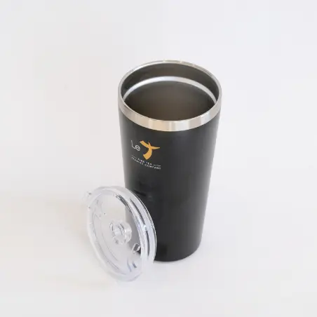 Mug métalique isolant le T - 450ml