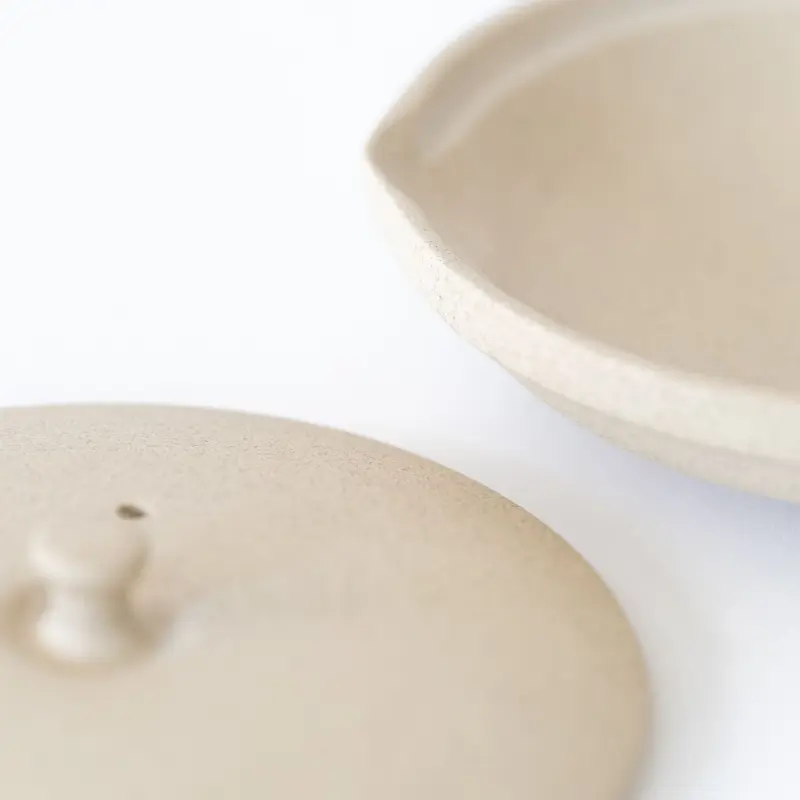 Jinsui: Théière / bol avec couvercleTOKI TUYU KINARI BLANC 0.35dl