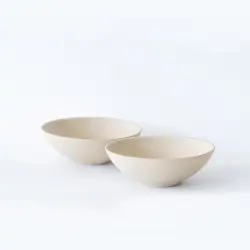 Jinsui: Set de 2 bols TOKI YONOMI  KINARI BLANC 0.6dl 2