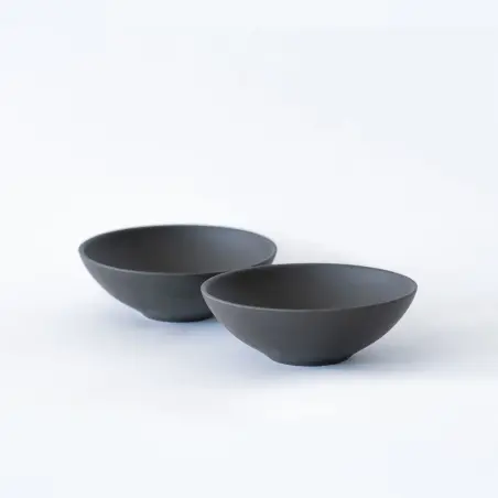 Jinsui: Set de 2 bols TOKI YONOMI  SUMIKURTO NOIR 0.6dl